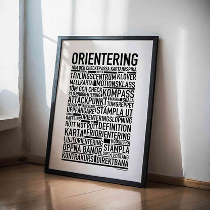 Orientering Text Poster