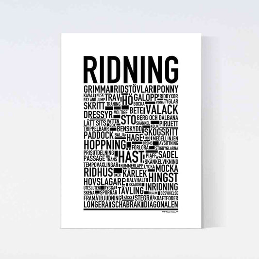 Ridning Text Poster