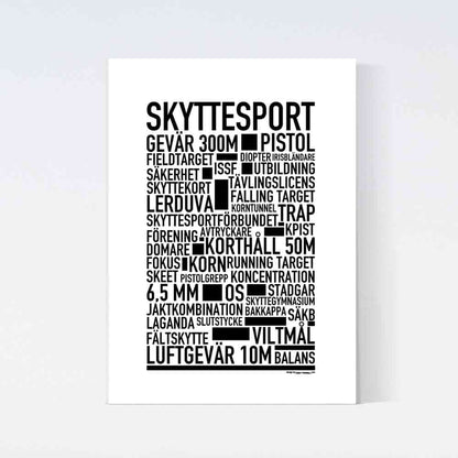 Skyttesport Text Poster