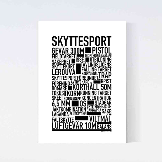 Skyttesport Text Poster