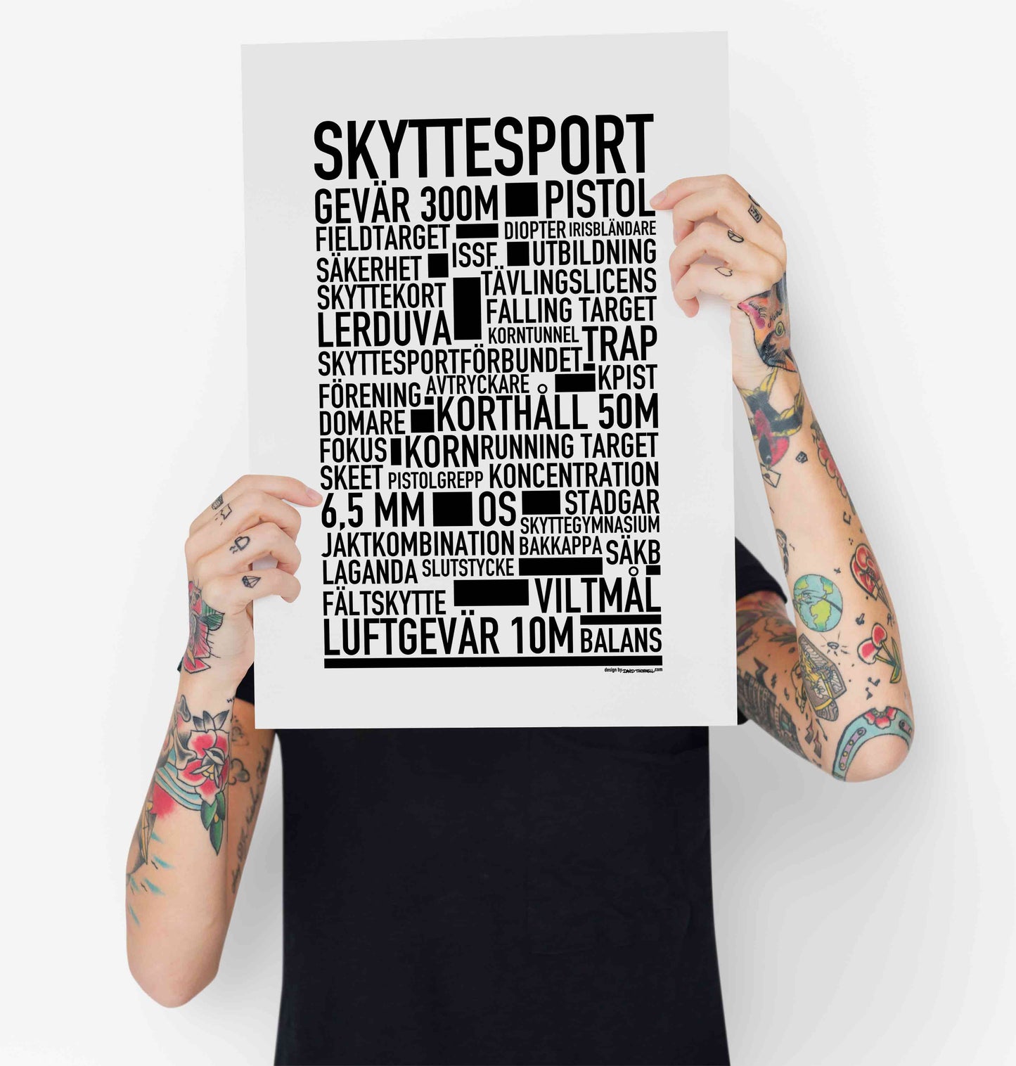 Skyttesport Text Poster