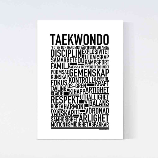 Taekwondo Text Poster