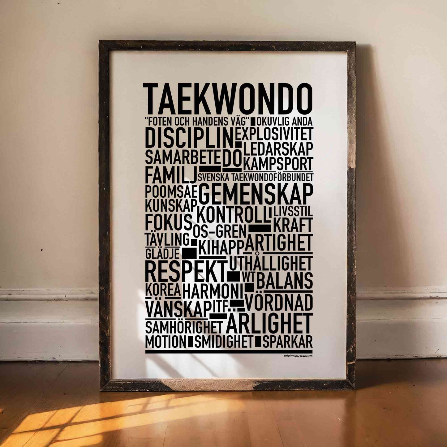 Taekwondo Text Poster