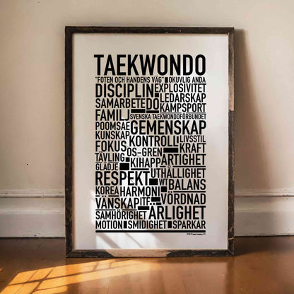 Taekwondo Text Poster