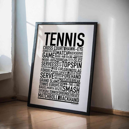 Tennis Text Poster