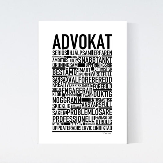 Advokat Text Poster