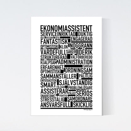 Ekonomiassistent Text Poster