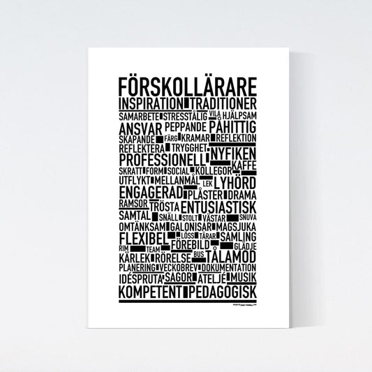 Förskollärare Text Poster