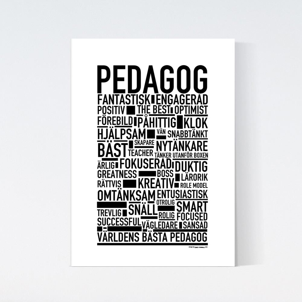 Pedagog Text Poster