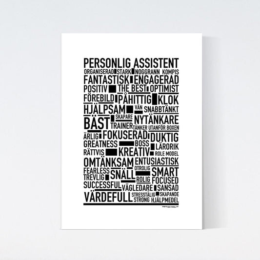 Personlig Assistent Text Poster