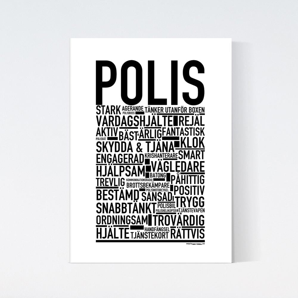 Polis Text Poster