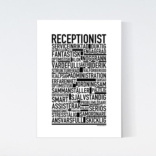 Receptionist Text Poster