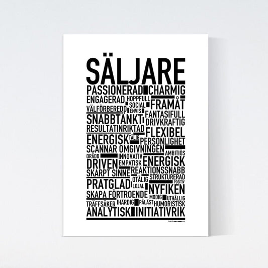 Säljare Text Poster