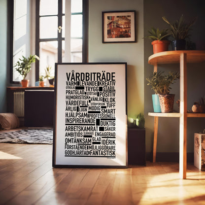 Vårdbiträde Text Poster