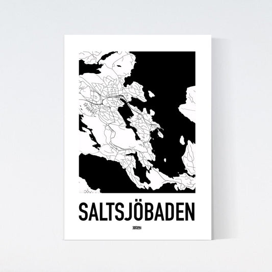 Saltsjöbaden Karta Poster