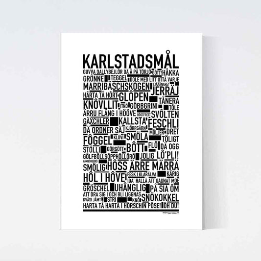 Karlstadsmål Dialekt Text Poster