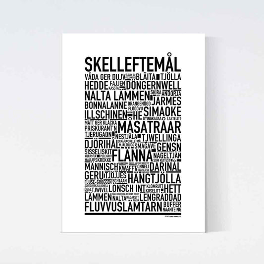 Skelleftemål Dialekt Text Poster