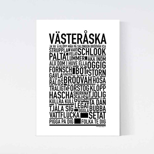 Västeråska Dialekt Text Poster