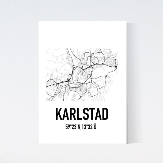 Karlstad Karta Poster