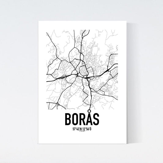 Borås Karta Poster