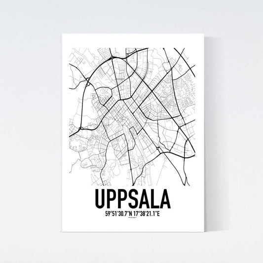 Uppsala Karta Poster