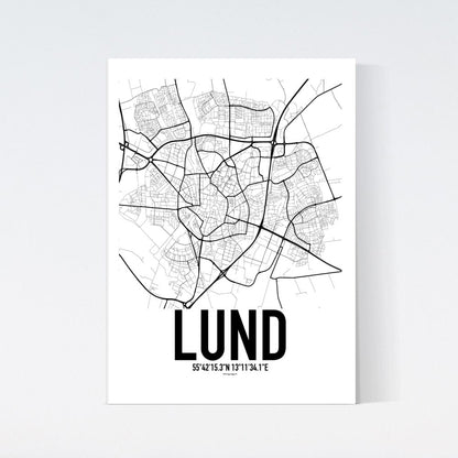 Lund Karta Poster