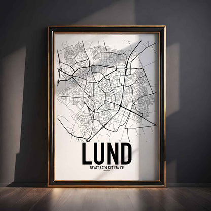 Lund Karta Poster