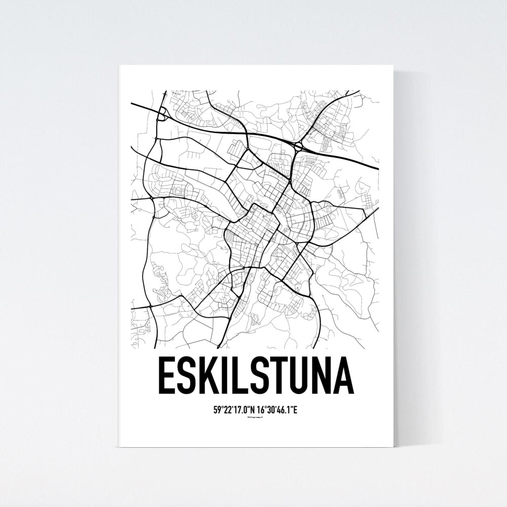 Eskilstuna Karta Poster