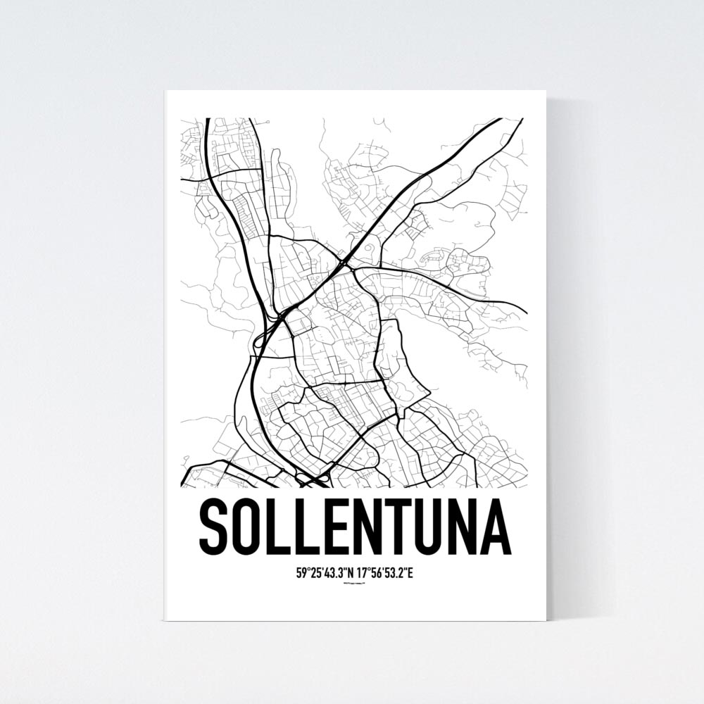 Sollentuna Karta Poster