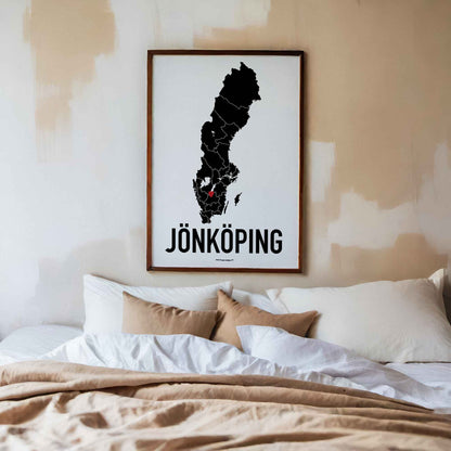 Jönköping Red Heart Poster