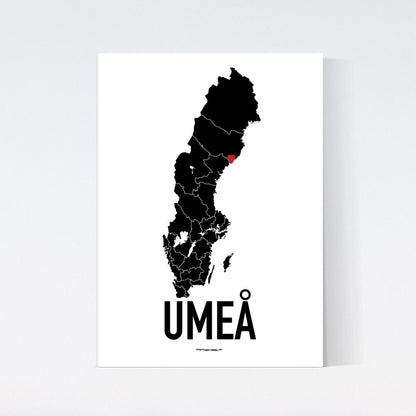 Umeå Red Heart Poster