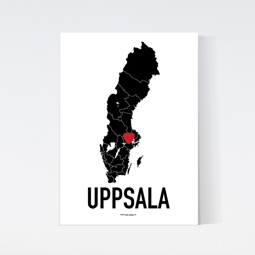 Uppsala Red Heart Poster