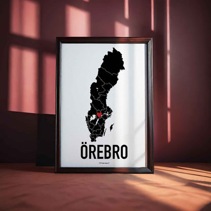 Örebro Red Heart Poster