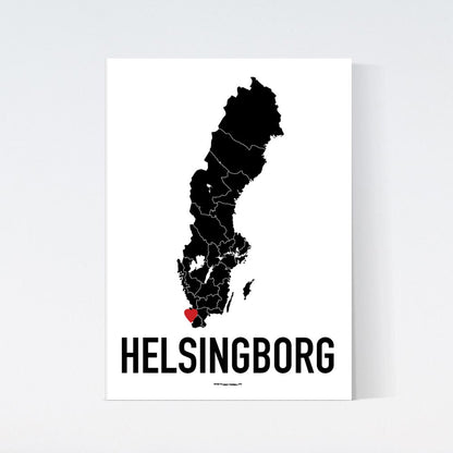 Helsingborg Red Heart Poster