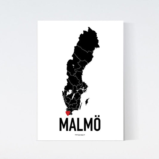 Malmö Red Heart Poster