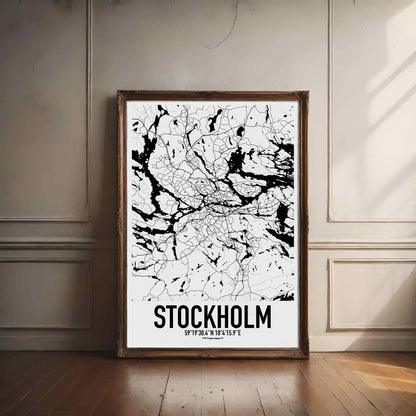 Stockholm City Map Poster