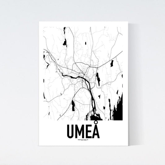 Umeå Map Poster