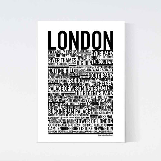 London Text Poster