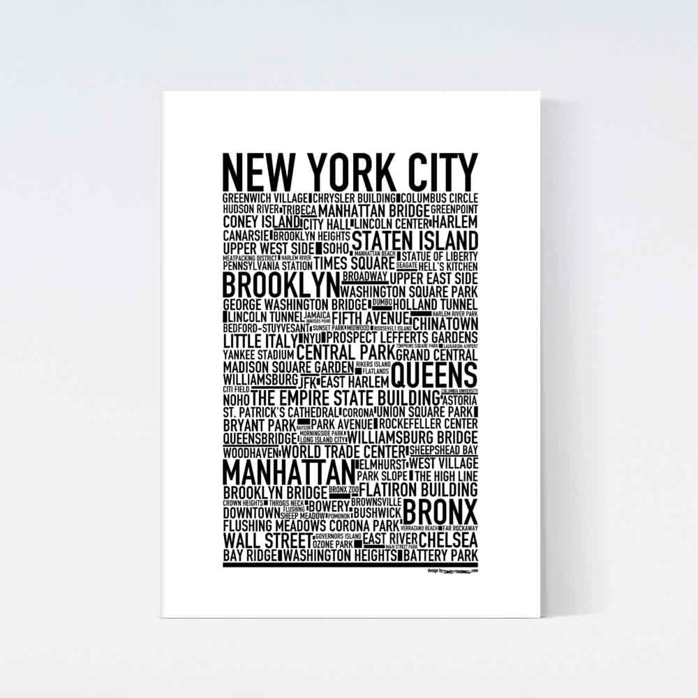 New York City Text Poster