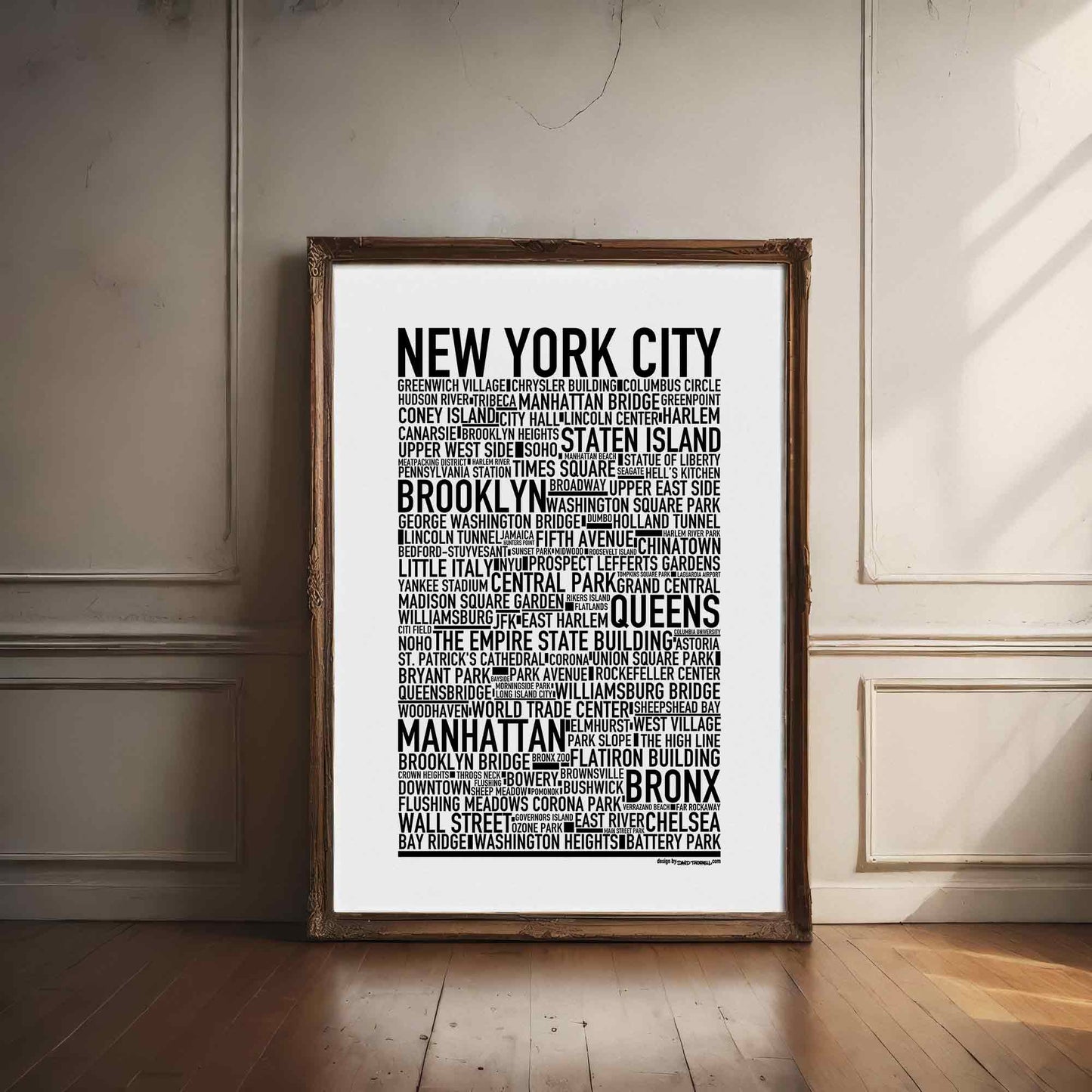 New York City Text Poster