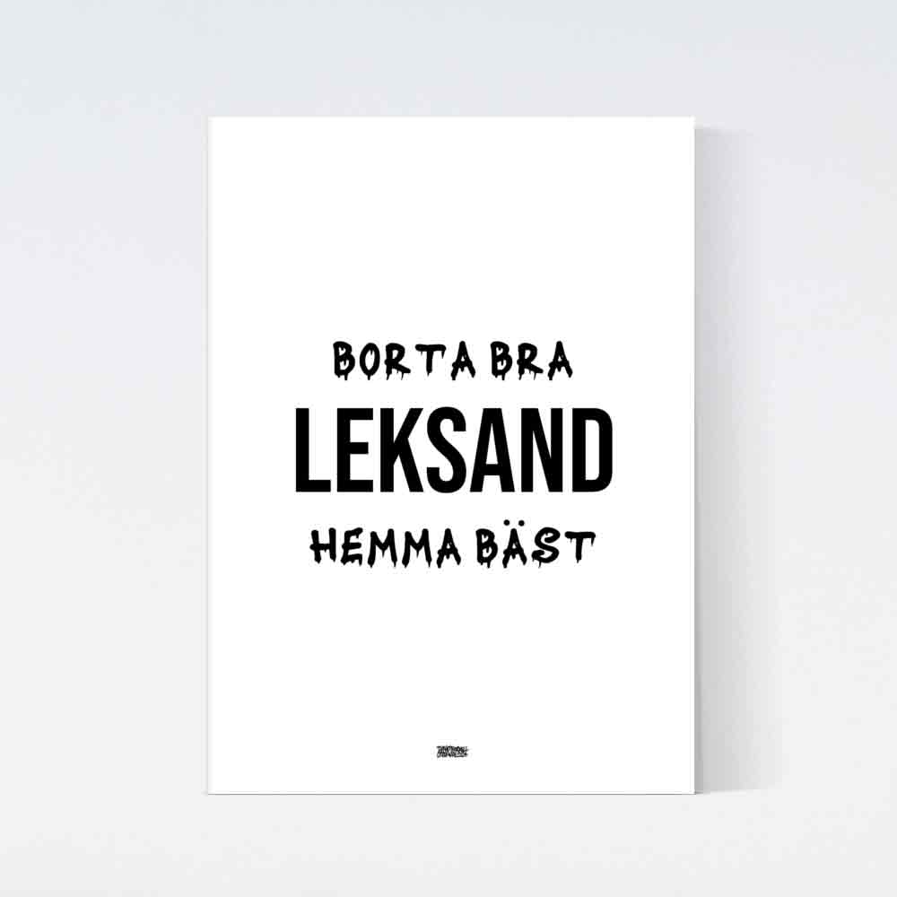 Leksand Hemma Bäst Poster