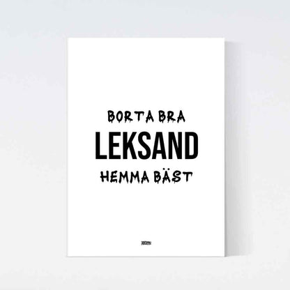 Leksand Hemma Bäst Poster