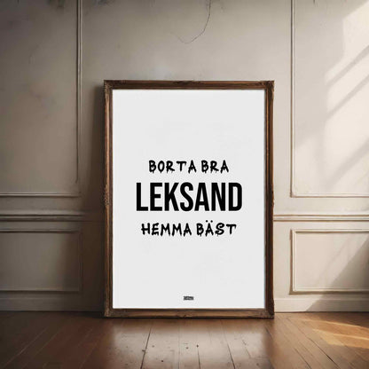 Leksand Hemma Bäst Poster