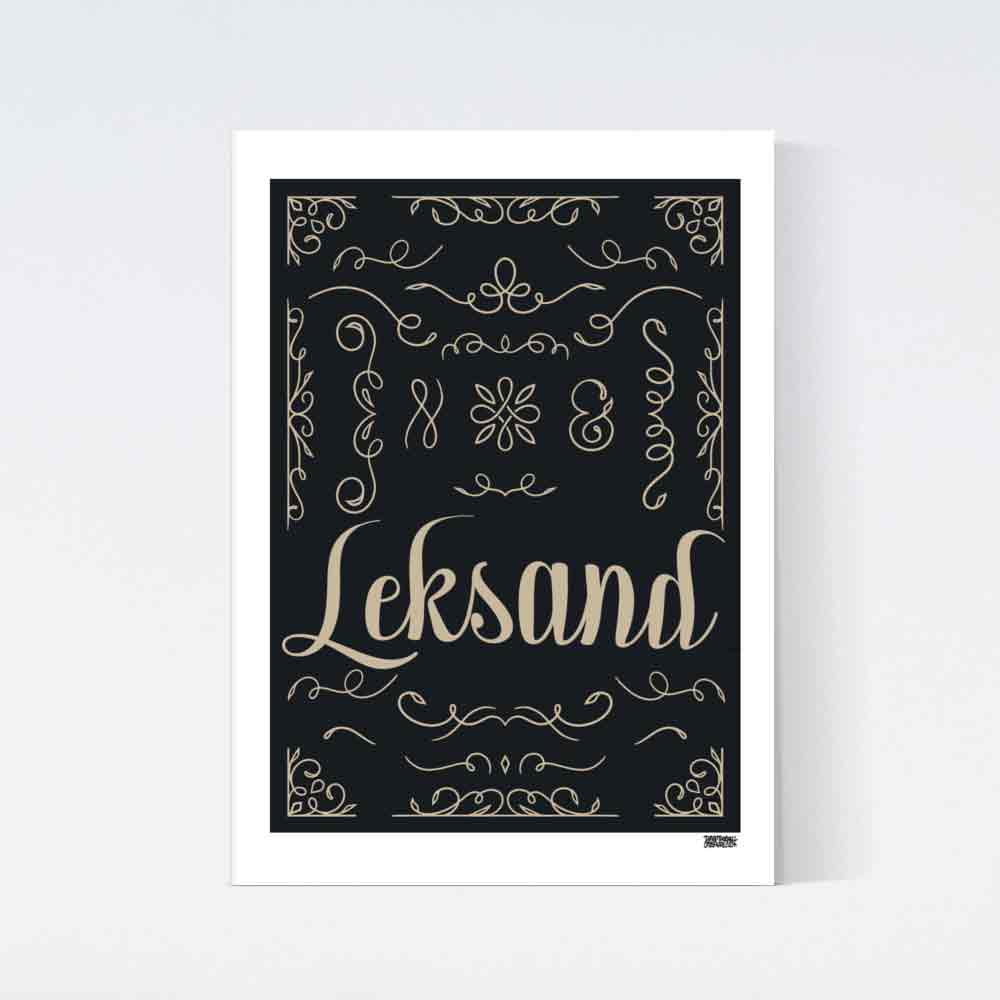 Leksand Art Deco Poster