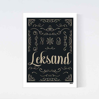 Leksand Art Deco Poster