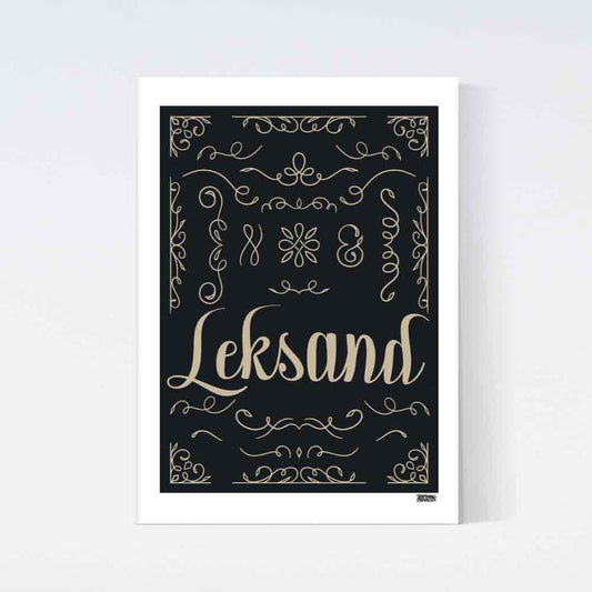 Leksand Art Deco Poster