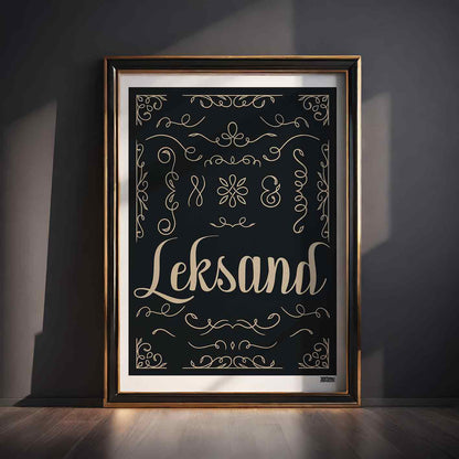 Leksand Art Deco Poster