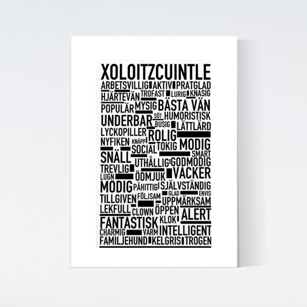 Xoloitzcuintle Text Poster