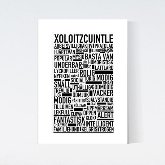 Xoloitzcuintle Text Poster