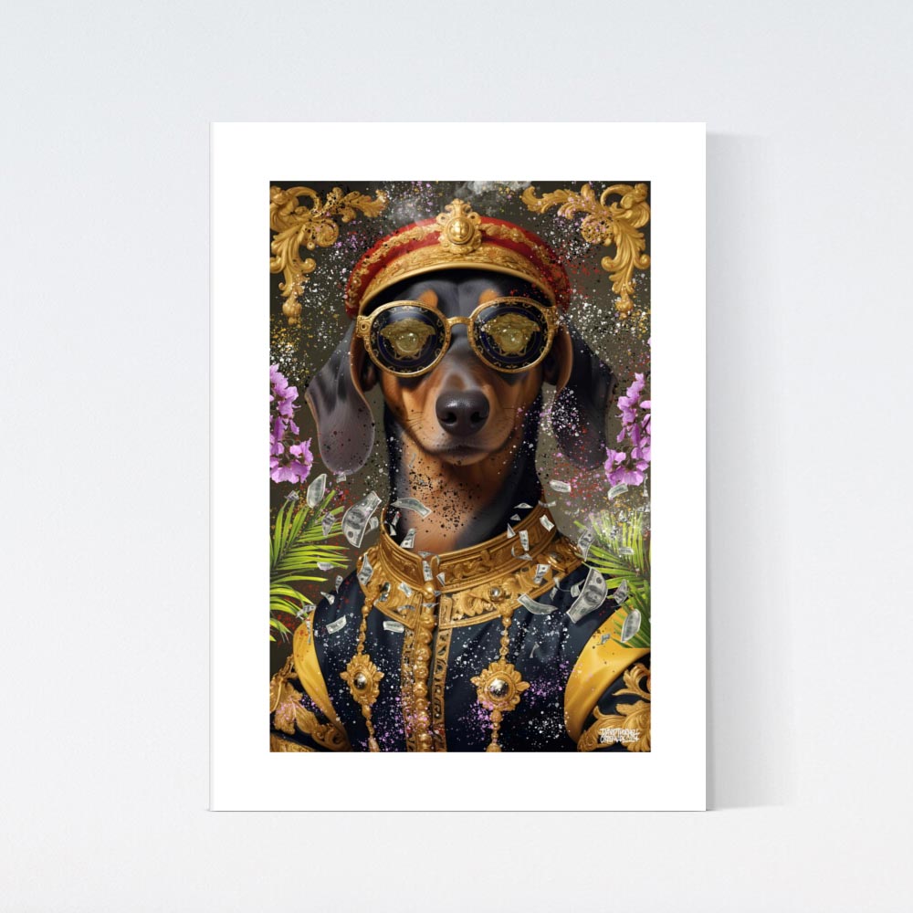 Royal Dachshund Poster